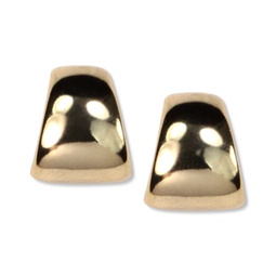 Gold-Tone Button Post Earrings