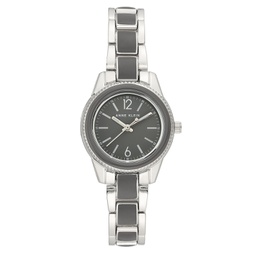 Gray Enamel and Silver-Tone Bracelet Watch 30mm