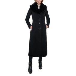 Womens Wool Blend Maxi Coat