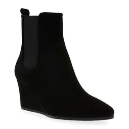 Womens Valore Pointed Toe Wedge Booties