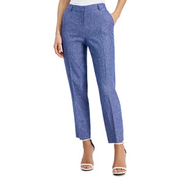 Womens Straight Ankle Pants