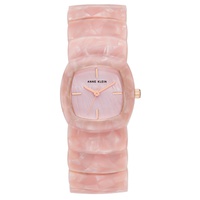 Womens Quartz Pink Acetate Link Expansion Watch 30mm