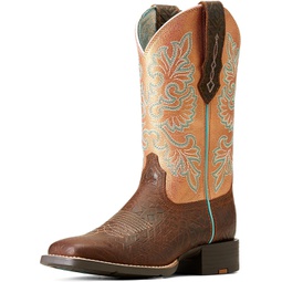 Ariat Round Up Wide Square Toe StretchFit Western Boot