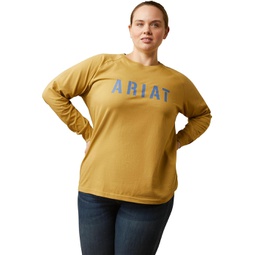 Womens Ariat Rebar Cotton Strong Block T-Shirt