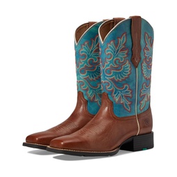 Womens Ariat Round Up Wide Square Toe StretchFit Western Boot