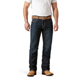 Mens Ariat M4 Performance Pro Ripped Bootcut Jeans in Blackstone