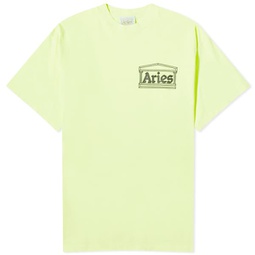 Aries Temple T-Shirt Fluoro Yellow