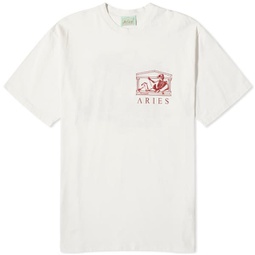 Aries UFO Toile de Jouy T-Shirt Off White