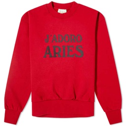 Aries JAdoro Aries Crew Sweat Red