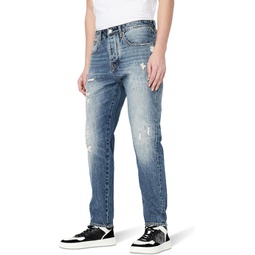 Mens Armani Exchange Distressed Tapered Jeans
