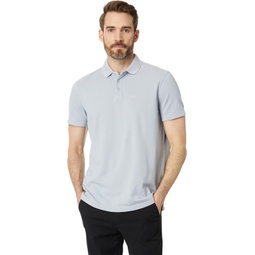 Armani Exchange Regular Fit Solid Colored Sun Washed Pique Polo