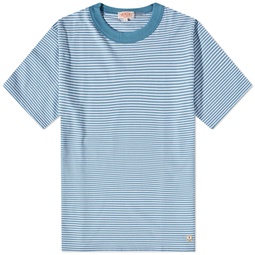 Armor-Lux Fine Stripe T-Shirt Blue & White