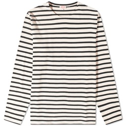 Armor-Lux Long Sleeve Classic Stripe Tee Natural & Black