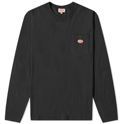 Armor-Lux Long Sleeve Logo Pocket T-Shirt Black