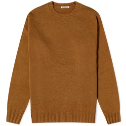 Auralee Washed French Merino Knit Brown