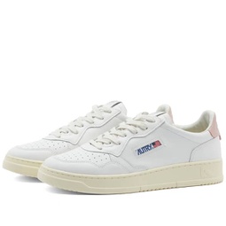Autry 01 Low Leather Sneaker White & Pink