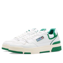 Autry CLC Low Leather Sneaker White & Green