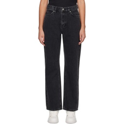 Black Sly Mid-Rise Jeans 232307F069000