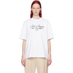 White Essential T-Shirt 241307F110002