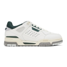 White & Green Onyx Sneakers 241307F128068