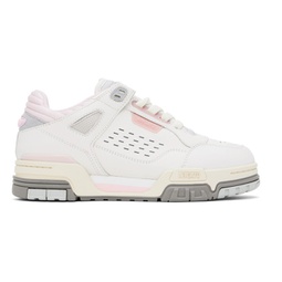 White & Pink Onyx Sneakers 241307F128069