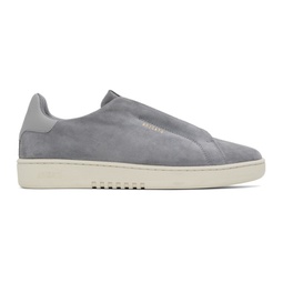 Gray Dice Laceless Sneakers 241307M237102