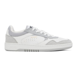 White & Gray Arlo Sneakers 241307M237112