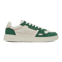 Beige & Green Dice Lo Sneakers 241307F128031