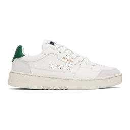 White & Green Dice Lo Sneakers 241307F128011