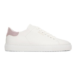 White & Pink Clean 90 Sneakers 241307F128019