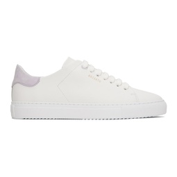 White & Purple Clean 90 Sneakers 241307F128023