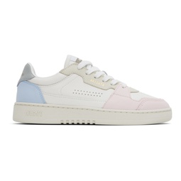 White & Pink Dice Lo Sneakers 232307F128030