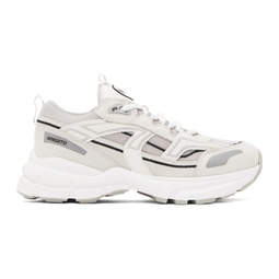 White & Gray Marathon R-Trail Sneakers 232307F128009