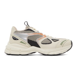 Off-White & Tan Marathon Runner Sneakers 232307F128014