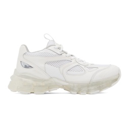 White Marathon Transparent Runner Sneakers 232307F128018