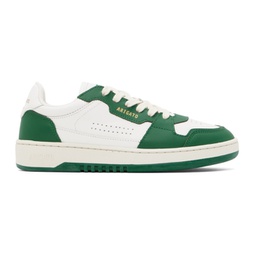 White & Green Dice Lo Sneakers 232307F128007