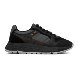 Black & Gray Rush Sneakers 241307M237031