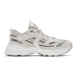White & Gray Marathon R-Trail Sneakers 241307M237043