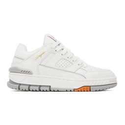 White & Gray Area Sneakers 232307F128022