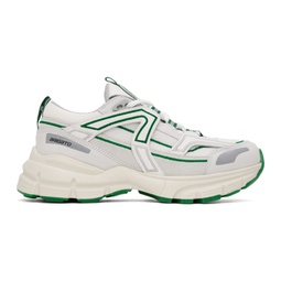 White & Green Marathon R-Trail Sneakers 222307F128020