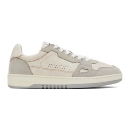 Off-White & Gray Dice Lo Sneakers 232307M237127