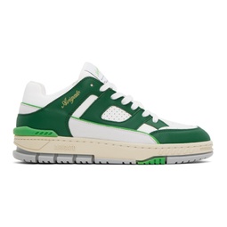 Green & White Area Lo Sneakers 232307M237002
