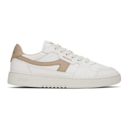 White & Beige Dice-A Sneakers 241307M237007