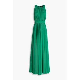 Gathered georgette gown