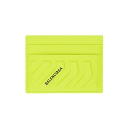 Yellow Embossed Card Holder 232342M163010