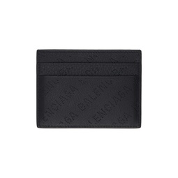 Black Perforated Card Holder 232342M163003