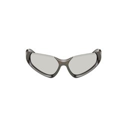 Gray Cat Eye Sunglasses 232342F005061