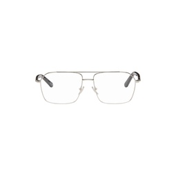Silver Aviator Glasses 241342M133004