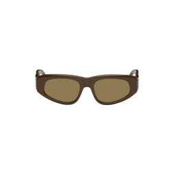 Brown Dynasty D Frame Sunglasses 241342F005035