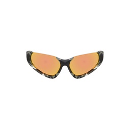 Gray Wraparound Sunglasses 241342M134017